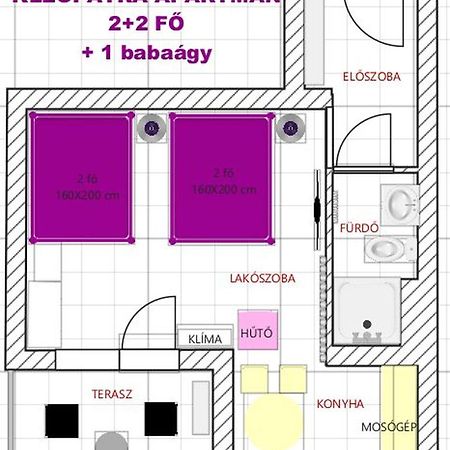Kleopatra Apartman Hajdúszoboszló Dış mekan fotoğraf